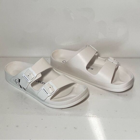 Calvin Klein Zion Double Strap Slide Sandal - Picture 2 of 7